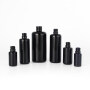 Premium Quality 10ml 15ml 30ml 50ml 100ml 200ml round Shoulder Black Violet Glass Serum Oil Dropper Pump Bottle