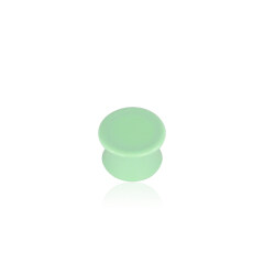Customized large diameter green plastic round screw cap for  bottles neck 32mm
