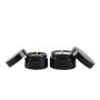 Professional Concrete Glass Black Candle Jars With Lid