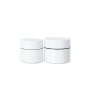 30g 50g white aluminum coated cream jar with PP plastic inner case
