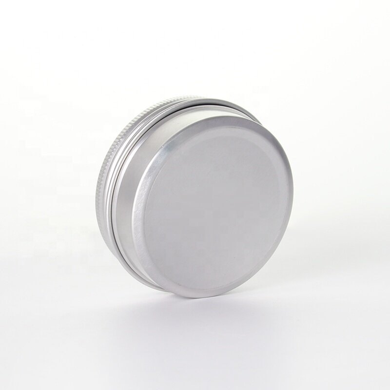 Round aluminum jar for skin care cream jar storage metal jar wholesale for skin care
