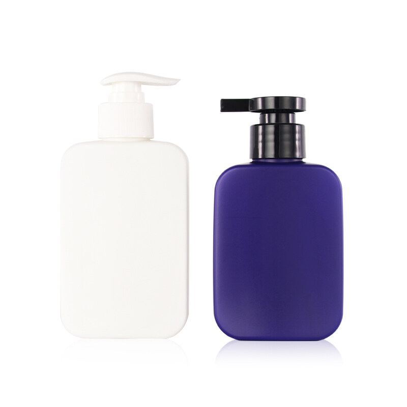 180ml 200ml custom colored HDPE plastic shampoo bottle with pump