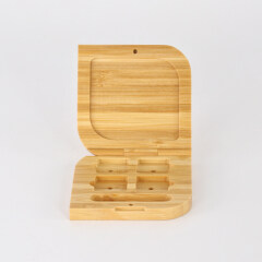 Benutzerdefiniertes Logo Faltbare leere Holzpalette Elegante Lidschatten-Verpackungsbox