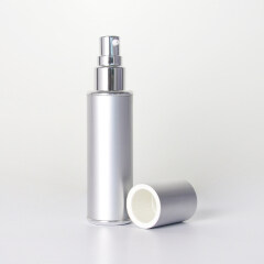 Wholesale high quality empty skincare metal cosmetic container 15ml 30ml 50ml  aluminum pump  bottle