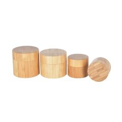 Hot sell wooden cosmetic cream jar for skincare  very eco-friendly