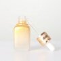 30ml glass dropper bottle for essential oil gradient golden color bottle with gold aluminum dropper