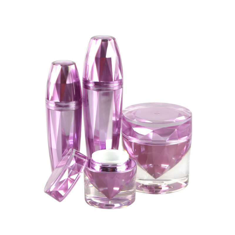 Professinal round shape luxury cosmetics cream empty acrylic jar,50g luxury fancy face cream square acrylic cosmetic jars