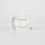 New Arrival 15g 15ml Square Shape Glass Cream Jar Cosmetic Jars with Silver Lids for Lip Balms Cream Cosmetic Samples