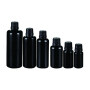 10ml 15ml 30ml 50ml 60ml 100ml dark violet glass essential oil glass bottle with good quality stock for wholesale with black lid