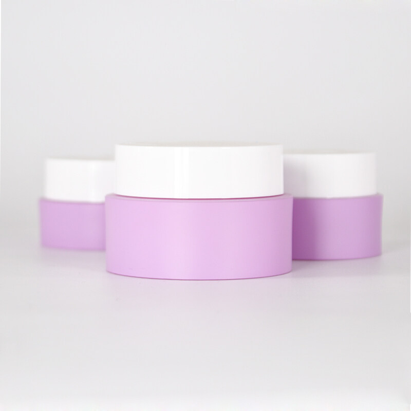 Customized injection color 15g 30g 50g 100g double wall plastic PP cosmetic cream jar container for skincare