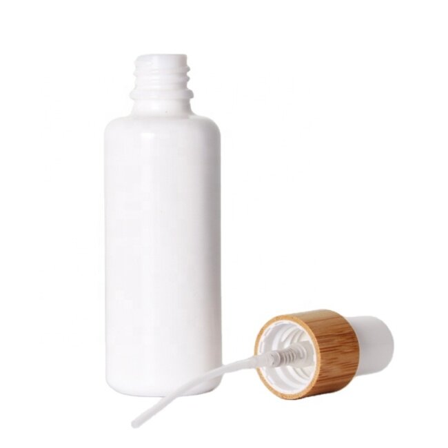 Bamboo Collar Facial Toner Push Cap Spray Mist Bottle