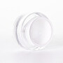 Clear nice looking 50g acrylic jar with bamboo cover for skin care packaging cosmetic jar