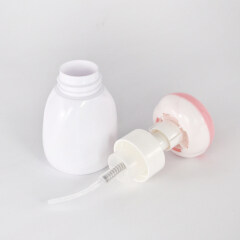 Wholesale 250ml plastic bottle children's hand cleanser plastic bottle with press type flower shape cap
