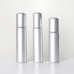 Wholesale high quality empty skincare metal cosmetic container 15ml 30ml 50ml  aluminum pump  bottle