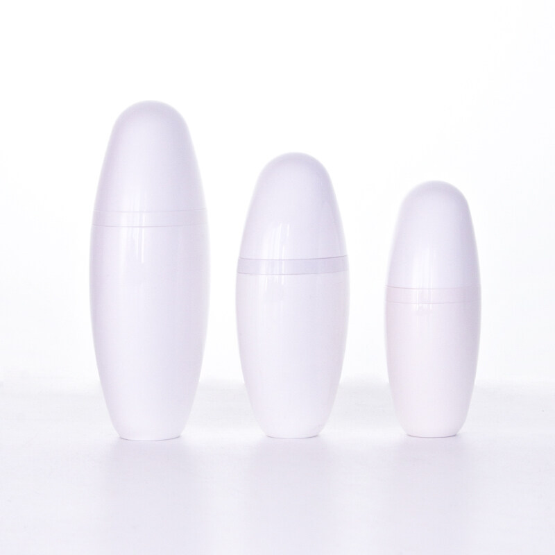15ml 30ml 60ml High Quality Luxury Acrylic White Essence Vacuum Pump Bottles for Cosmetic Packaging