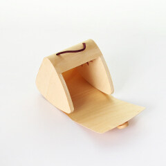 Birch wood box packaging box for skin care and cosmetic bottles and jars