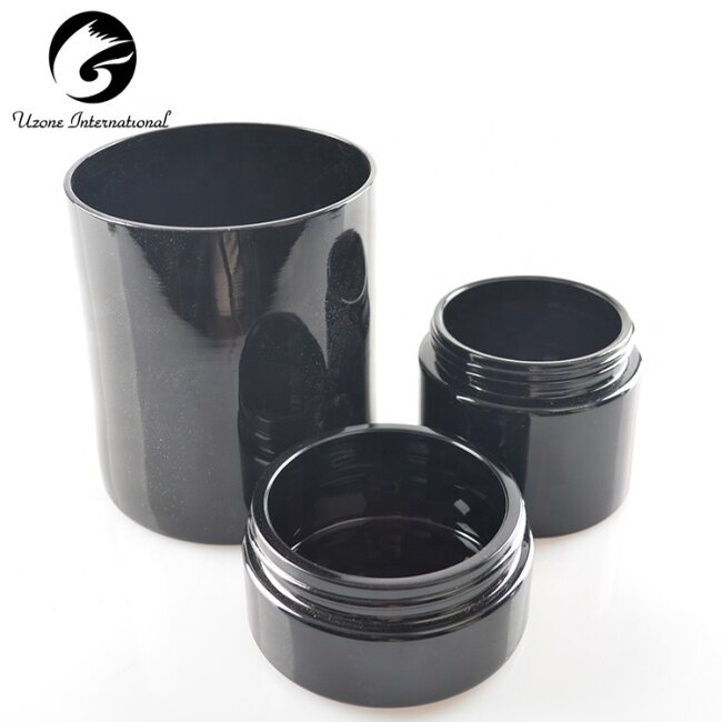Black Round Glass Candle Jars With lid hot selling products in china