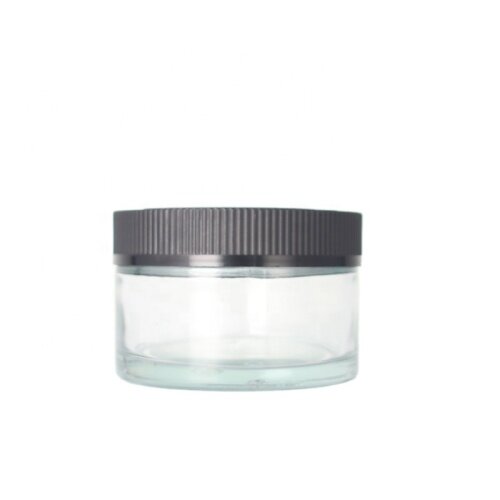 Reusable Round Engraving Cap Monochromatic Body Cream Jar