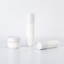 Wholesale 40ml 100ml 120ml white glass lotion pump bottles, 20g 50g cosmetic cream jar