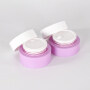 Beautiful design injection color double wall PP cream jar cosmetic cream jars with high quality