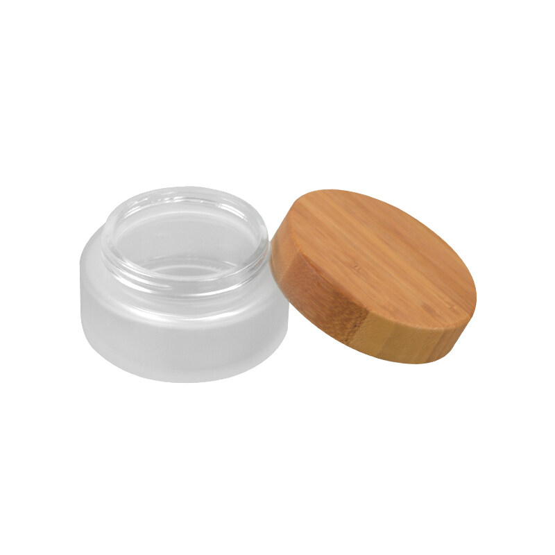 Clear Glass Jar  With Bamboo Lid Bamboo Glass Jar bamboo lid  glass jars