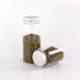 High Borosilicate Glass Storage Round Square Container Jars with Bamboo Wooden Cork Lids