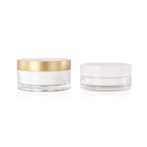 100g 200g white plastic acrylic cosmetic cream jar wholesale