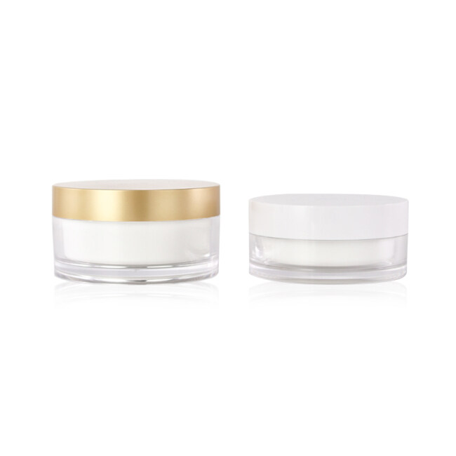 100g 200g white plastic acrylic cosmetic cream jar wholesale