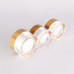 Personal skin care packing 15g 30g 50g 100g plastic cylinder container acrylic cream jars