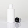 30ml opal white glass bottle with electroplating sliver screw cap