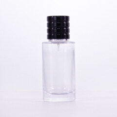 50ml glass spray perfume bottle plastic cap simple ,looks atmospheric hot sale straight bottle