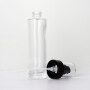 Black press pump transparent glass bottle fine mist spray bottle perfume toner  empty bottle