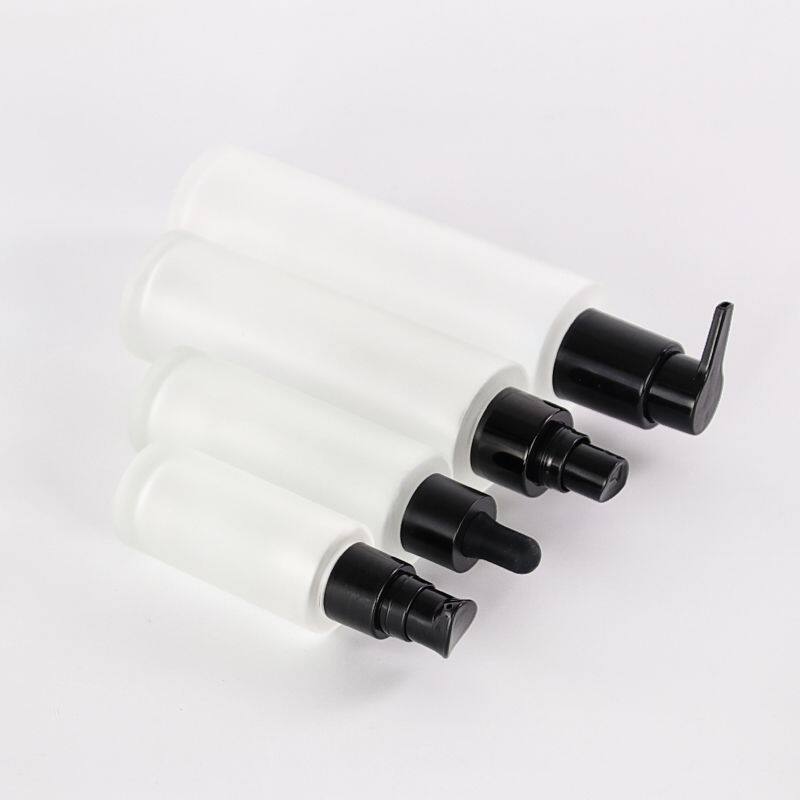 10ml 15ml 20ml 25ml 30ml 50ml Essential Oil Serum Flat Shoulder Frosted Clear Glass Dropper Bottle with Pipette Glass Lid