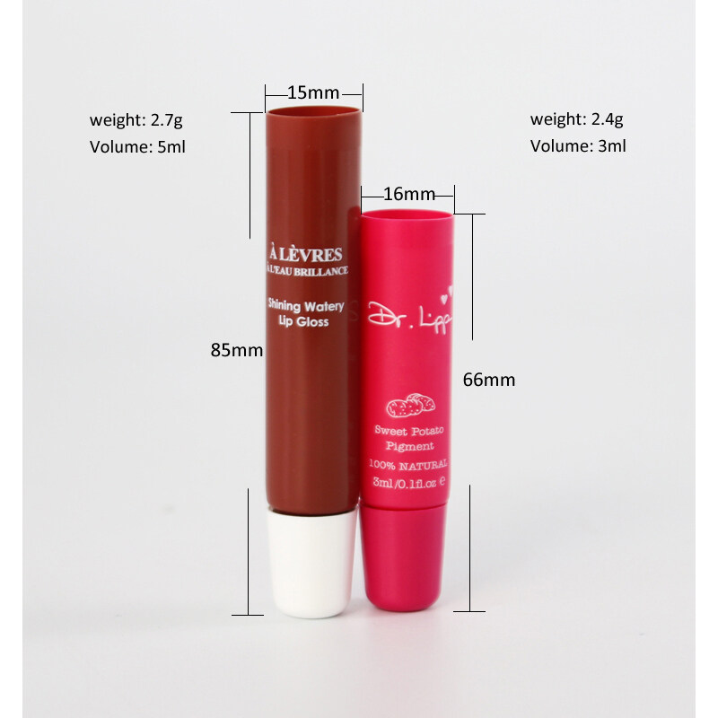 3ml 5ml Lipstick Tube Cosmetic Squeeze Lip Balm Tube for lip balm moisturizing balm cosmetic packaging