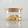 Cheap wholesales borosilicate glass jar food glass jar with lid