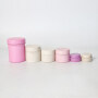 High quality eco friendly 30g 100g 200g pink blue yellow wheat biodegradable Cosmetic Plastic cream Jar