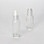 New Arrival 40ml clear glass dropper bottles for cosmetic packaging