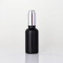 Hot sale 30ml Matte Black serum body Face Oil glass Dropper Bottle dropper bottle