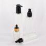 High quality 30ml serum cosmetic packaging transparent flat shoulder empty repair essential oil glass dropper bottle