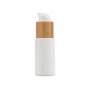 Opal White  Glass Bottle  With Bamboo Spray /Dropper Cap