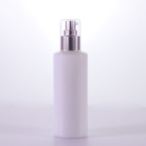 100ml die out shape White Opal Glass Lotion Bottle With Pump For Skincare Cosmetic Packaging Glass bottle