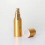 30ml round aluminum  lotion bottle with pump for skin care  wholesale with custom design
