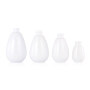 40ml 120ml 180ml 230m oval white plastic PET lotion bottle with pump or flip top cap