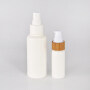 Biodegradable 30ml 150ml 200ml PLA lotion bottles with bamboo lids for skin care lotion toner gel cosmetic packaging