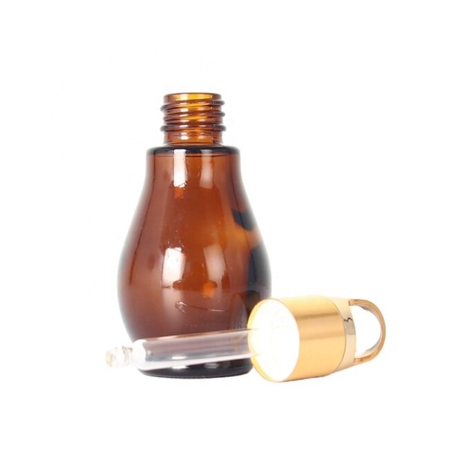 30mL High Quality Amber Glass Bottle for Essential Oils with Thick Bottom