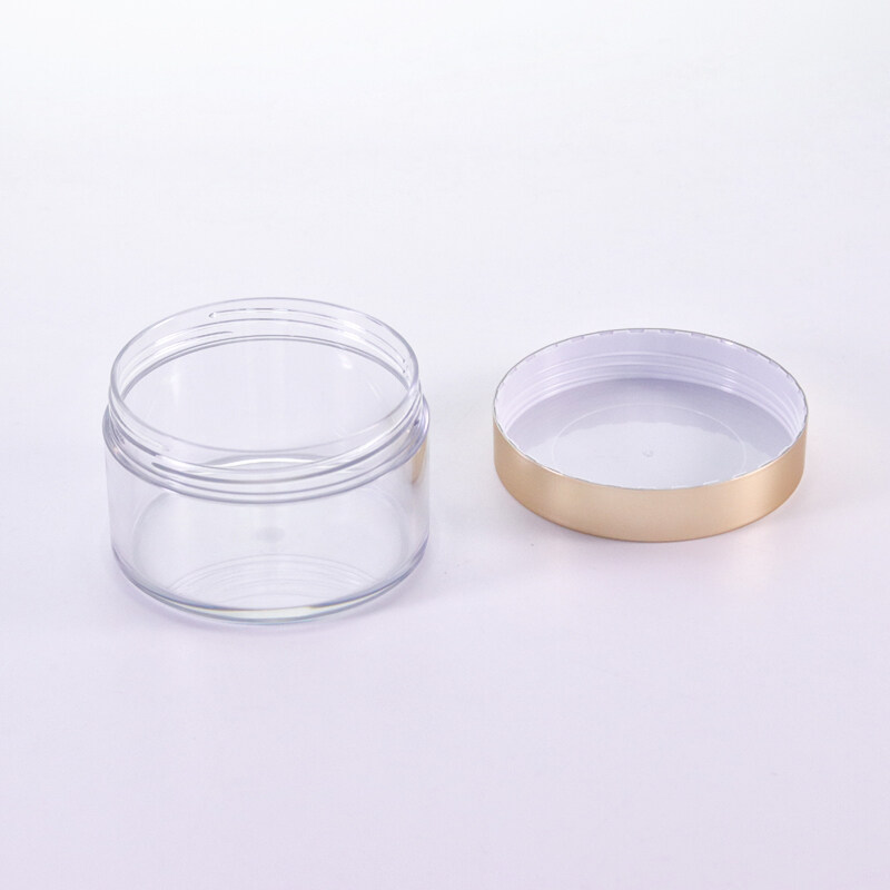 High Quality 100g 120g 150g PET Plastic Cosmetic Jar with colored Lid for Lotion Creams Toners lip Balms Makeup Samples