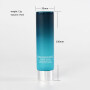 High quality Gradient Colored PCR Cosmetic Squeeze Tubes for eye cream lotion gel essence cosmetic packaging