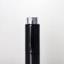 Black Aluminium Case Glass Liner Perfume Bottle Replacement Core Screw Cap Silver Spray
