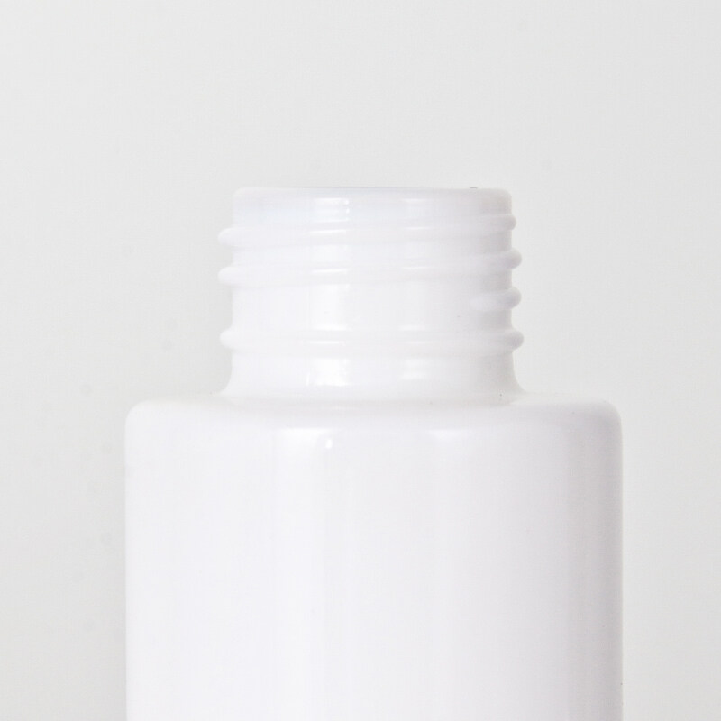 30ml opal white glass bottle with white plastic spray pump for cosmetic