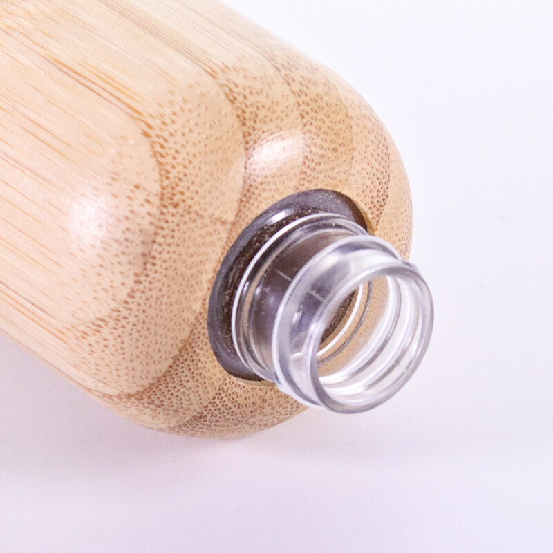 Wholesale high quality 10ml 30ml 50ml 100ml bamboo pump sprayer bottle 50g bamboo cream jar for skincare